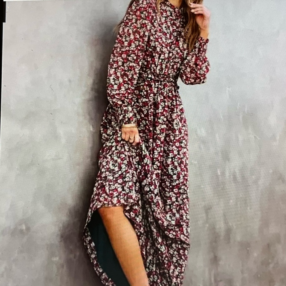 VICI Lush Falling for Me Floral Maxi Dresss